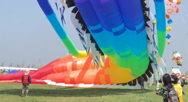 濰坊國際風(fēng)箏會場，萬物皆可飛上天！